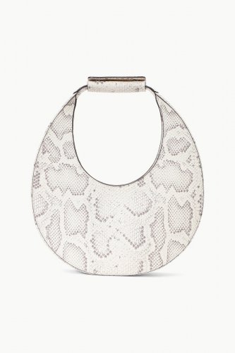 MOON BAG | BLEACHED SNAKE EMBOSSED