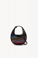 MICRO MOON CRYSTAL BAG | RAINBOW BLACK