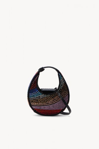 MICRO MOON CRYSTAL BAG | RAINBOW BLACK