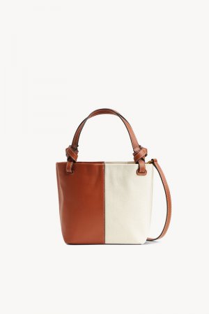 IDA MINI CANVAS TOTE BAG | CREAM TAN