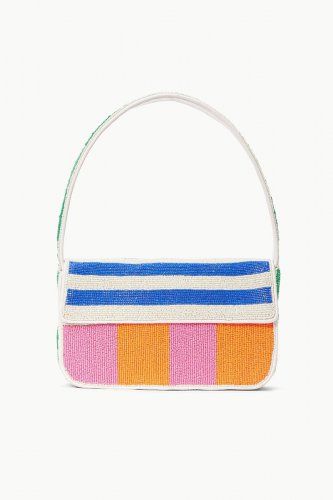 TOMMY BEADED BAG | MULTI RUGBY STRIPE