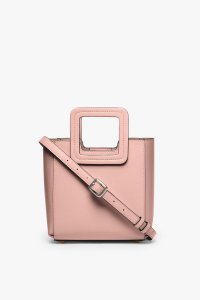 MINI SHIRLEY LEATHER BAG | DARK BLUSH