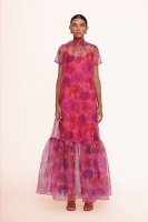 CALLUNA DRESS | MAGENTA PAINTED FLORAL