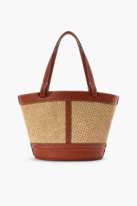 HENRI PETITE RAFFIA TOTE | NATURAL TAN