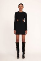 MINI LONG SLEEVE DOLCE DRESS | BLACK