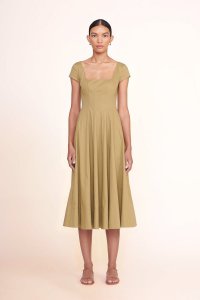 SHORT SLEEVE WELLS DRESS | KHAKI