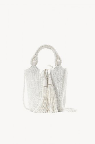 ZOE BEADED BAG | CREAM SWIRL