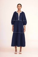 DEMI DRESS | NAVY WHITE