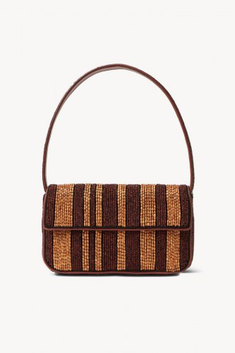 TOMMY BEADED BAG | WOOD STRIPE