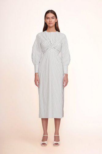 CROSSHILL DRESS | MOSS STRIPE