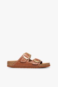 BIRKENSTOCK + STAUD ARIZONA SANDAL | SADDLE CROC EMBOSSED