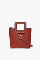 MINI SHIRLEY LEATHER BAG | COGNAC