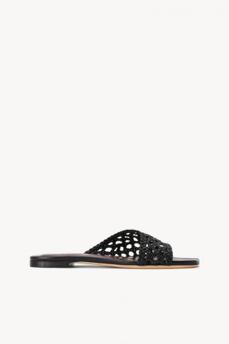 NEVIL CROCHET SANDAL | BLACK