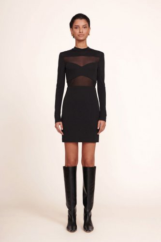 MINI FALCON DRESS | BLACK