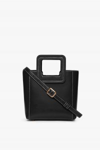 MINI SHIRLEY LEATHER BAG | BLACK