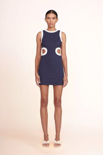 MINI DOLCE DRESS | NAVY WHITE