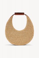 RAFFIA MOON BAG | NATURAL TAN