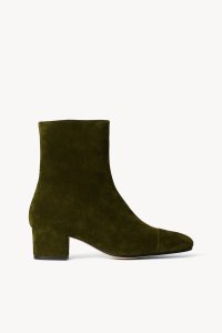 AIMEE SHORT BOOT | OLIVE SUEDE