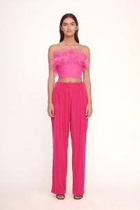 LUISA PANT | SHOCKING PINK VELVET