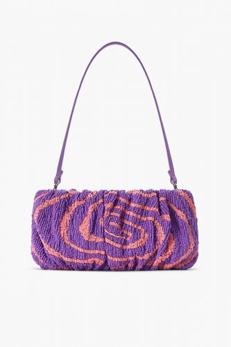 BEADED BEAN BAG | AMETHYST ACID SWIRL