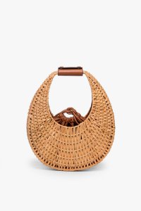 RATTAN MOON BAG | NATURAL