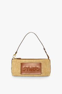 KAIA RAFFIA SHOULDER BAG | NATURAL TAN