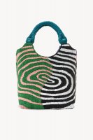 BEADED COTE BAG | ACID SWIRL